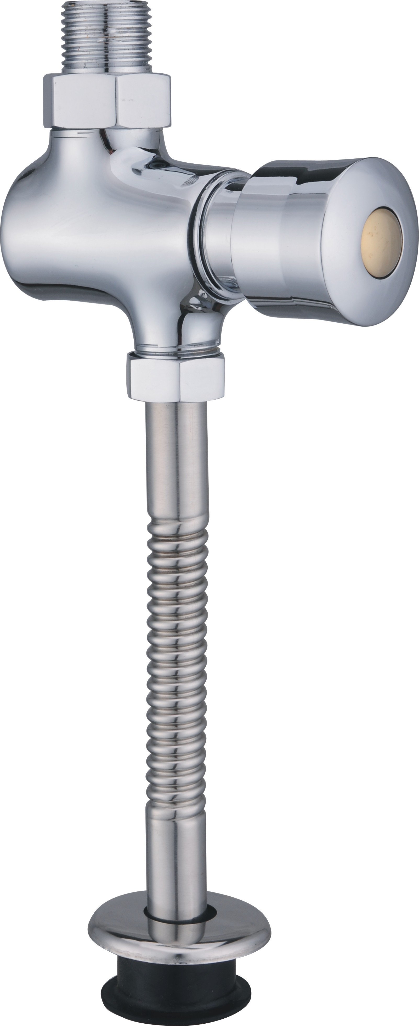 明装上进水小便斗冲洗阀/全铜/手按式